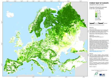 Plate 1 Chapter 1Europ forest cover_v2011_A3_500dpi